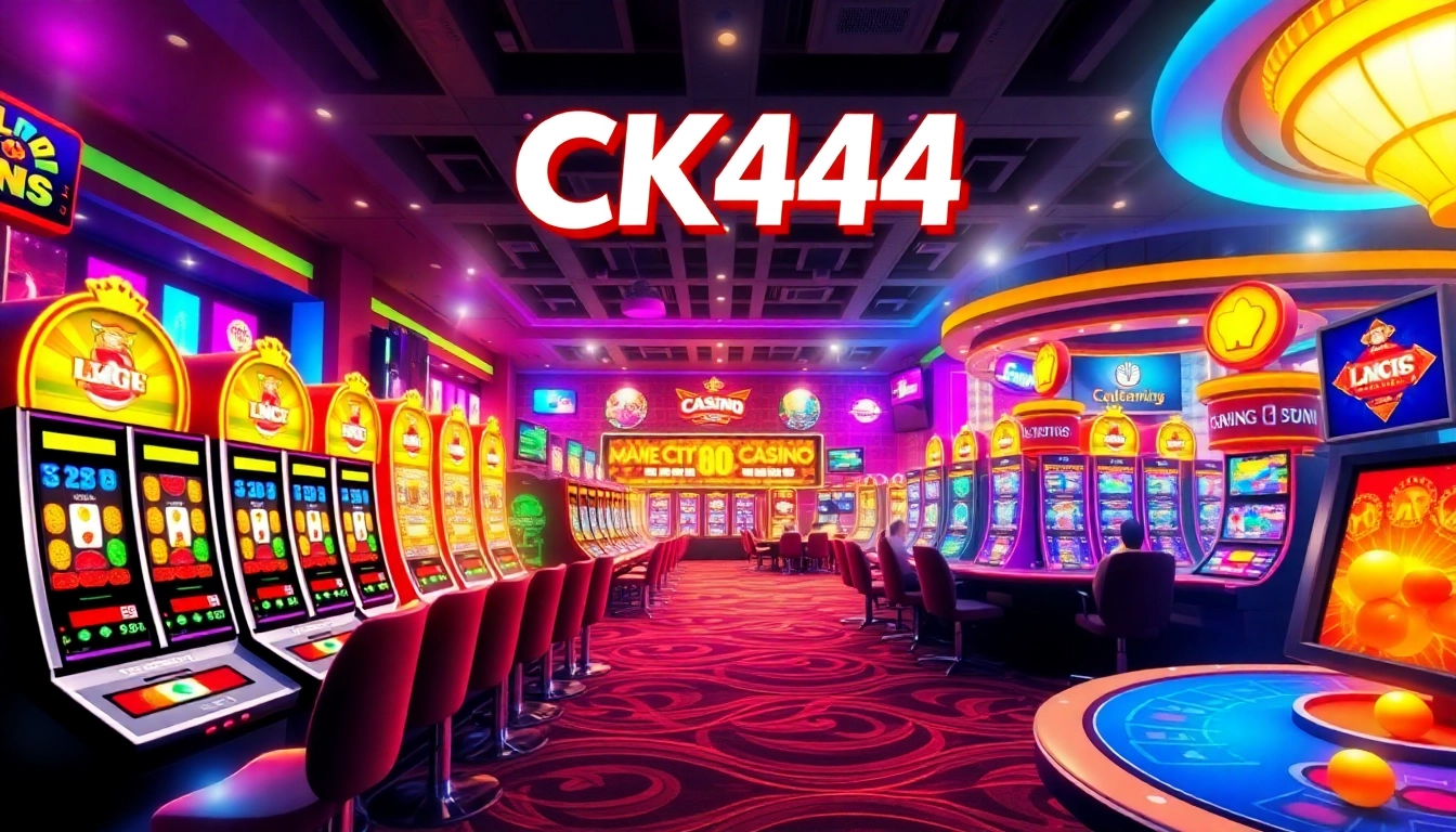 Engaging CK444 online casino with vibrant slots, live dealer action, and sports betting highlights, emphasizing excitement and trustworthiness for players seeking reliable entertainment in Bangladesh.