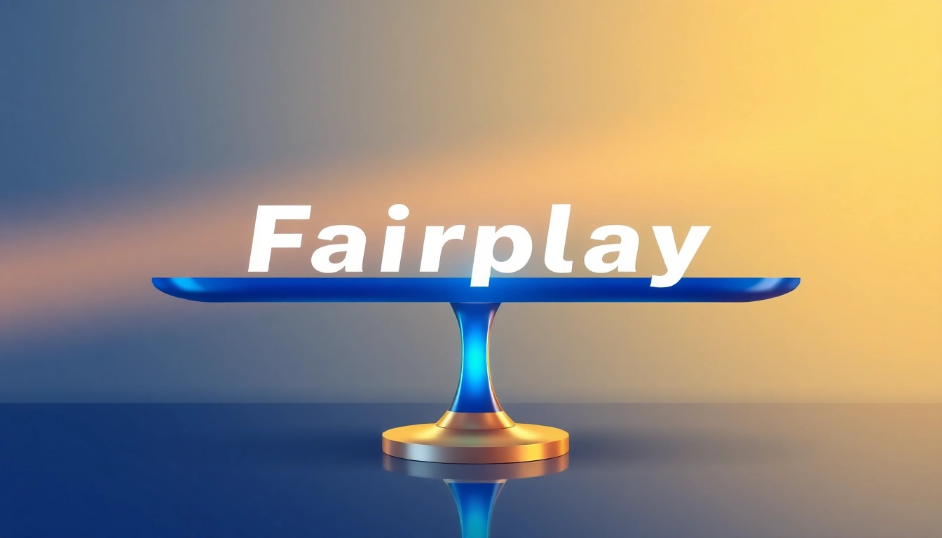 The fairplay concept represented by a balanced scale, emphasizing fairness and integrity in decision-making processes for digital platforms.