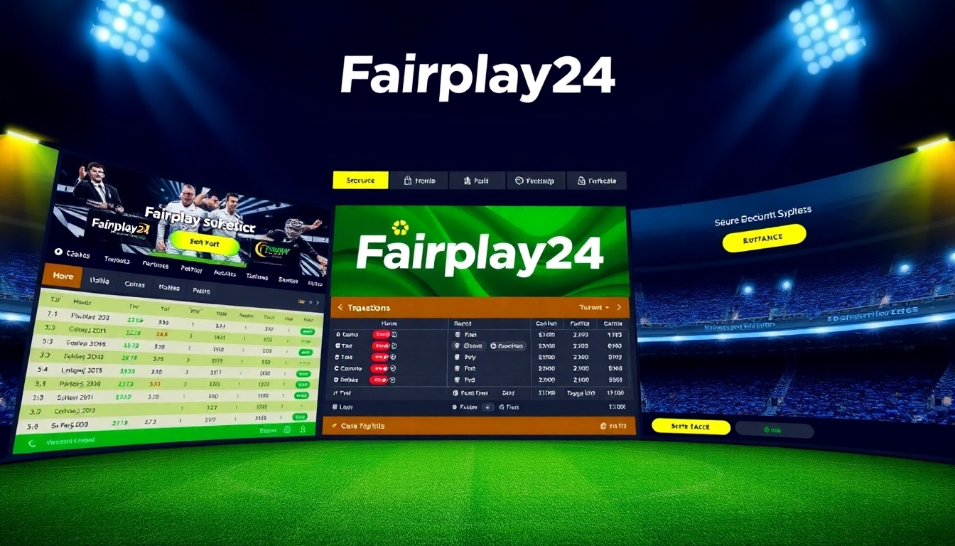 Fairplay24 online betting platform with live sports odds and secure transaction features for