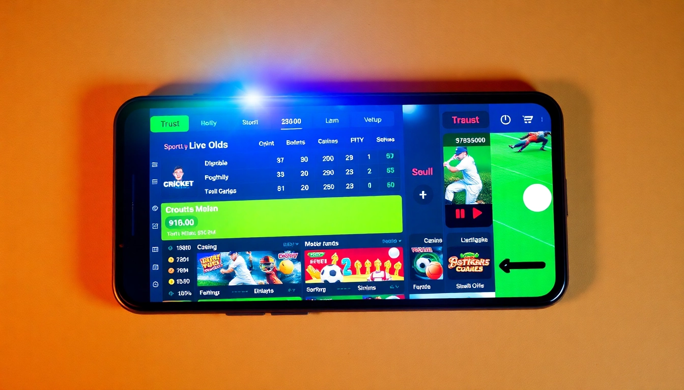 Reddy Book logo displayed on a sleek, user-friendly sports betting app interface with vibrant colors and live betting options for cricket and football, emphasizing accessibility and excitement for users.