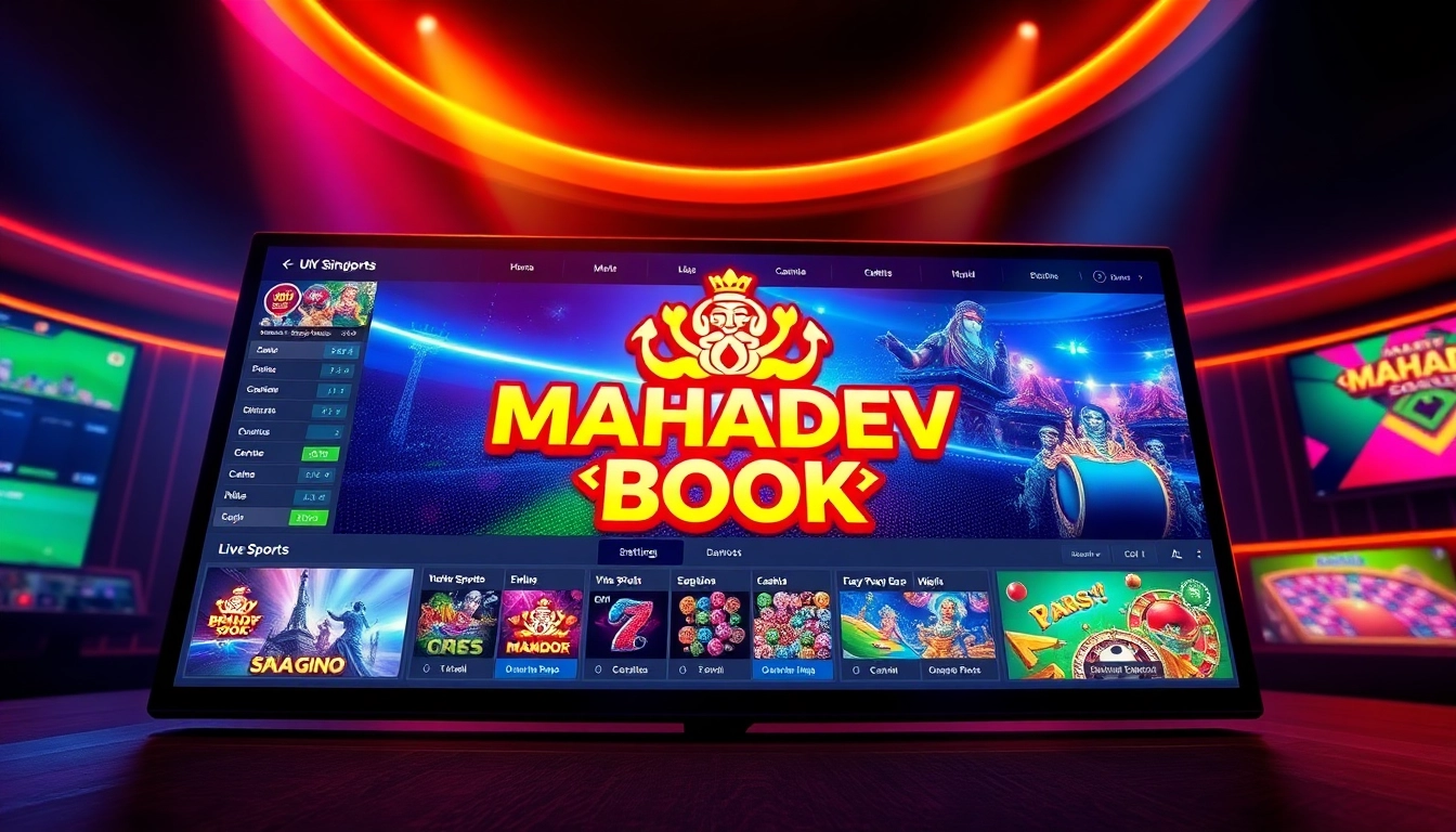 Mahadev Book online betting platform with live sports and casino games, showcasing secure and engaging gaming experience for Indian bettors.