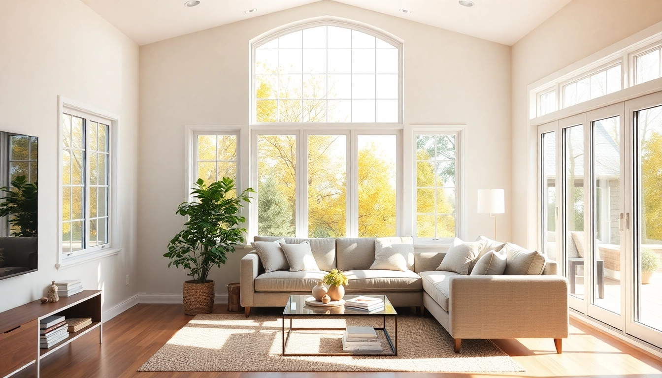 Replacement Windows Near Me: hands installing a sleek energy-efficient vinyl window