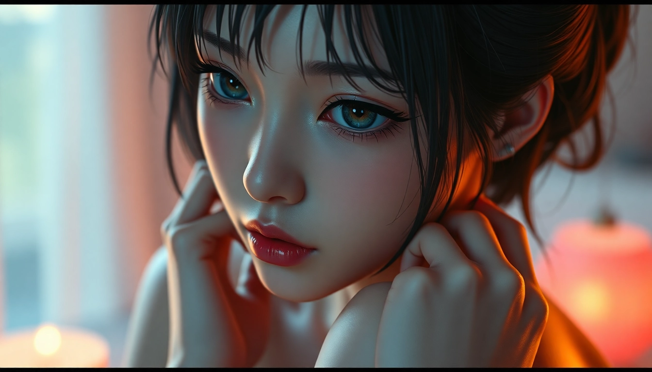 High-fidelity NSFW AI-generated portrait showcasing a sensual anime character with detailed features and emotional depth, designed for adult content creation.