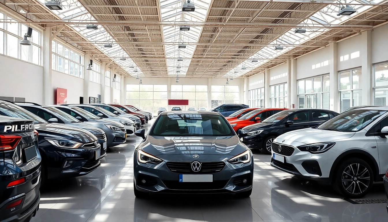 Professional scene showcasing compro auto usate with diverse used cars ready for sale and