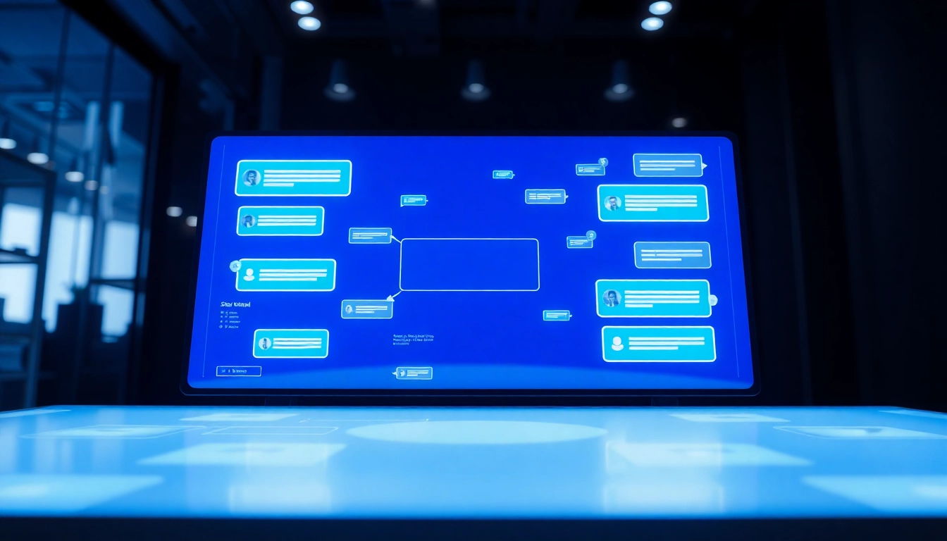 Engaging chat platform interface showcasing live conversation features for user interaction
