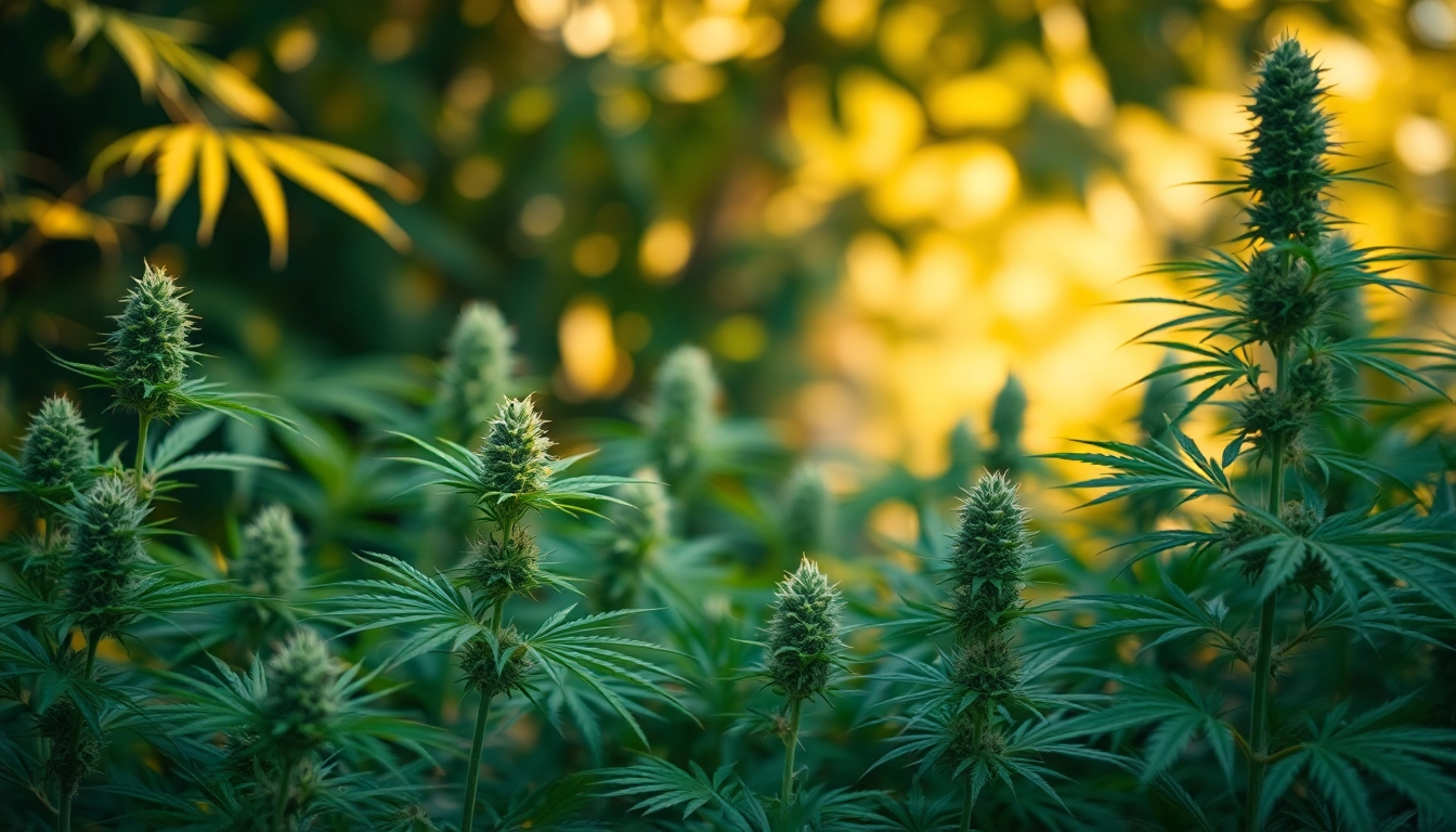 Hemp Therapy being used in a relaxing natural wellness setting with hemp plants and soothing