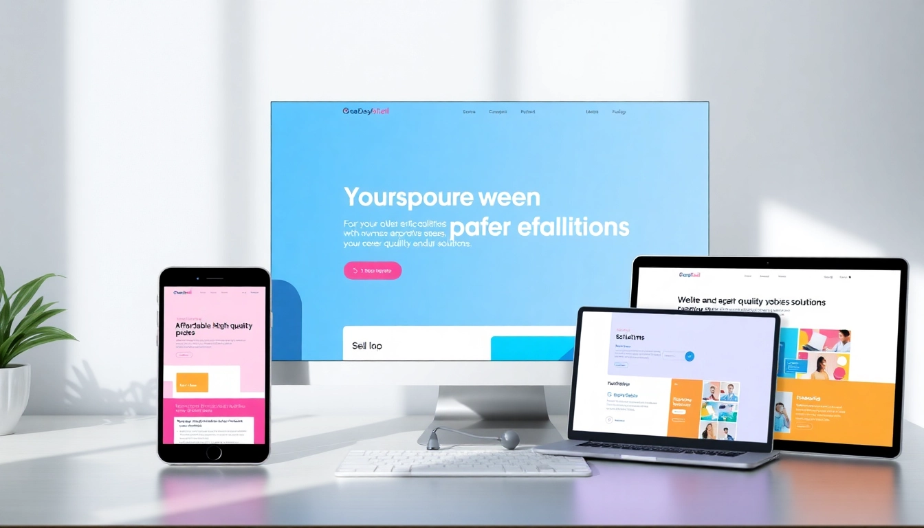 Smart team designing paginas web baratas with modern, responsive layouts for small businesses