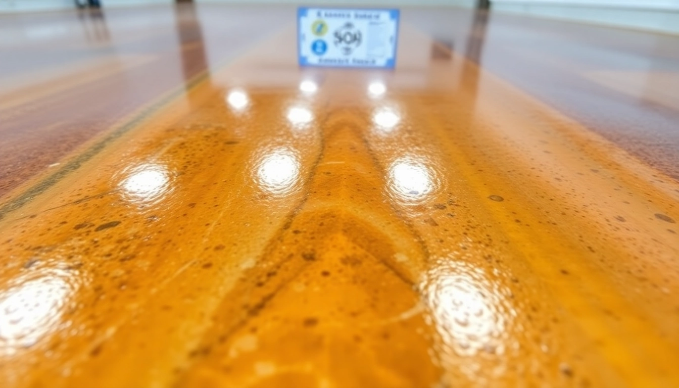 Professional applying epoxy resinng Birmingham to a floor with a durable, high-gloss finish for