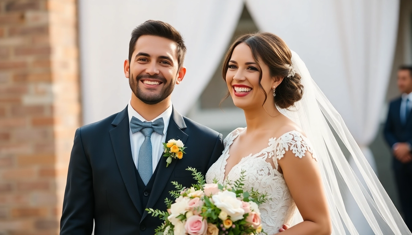Beautiful couple during wedding photography in natural light for eskuvoi fotozas with romantic